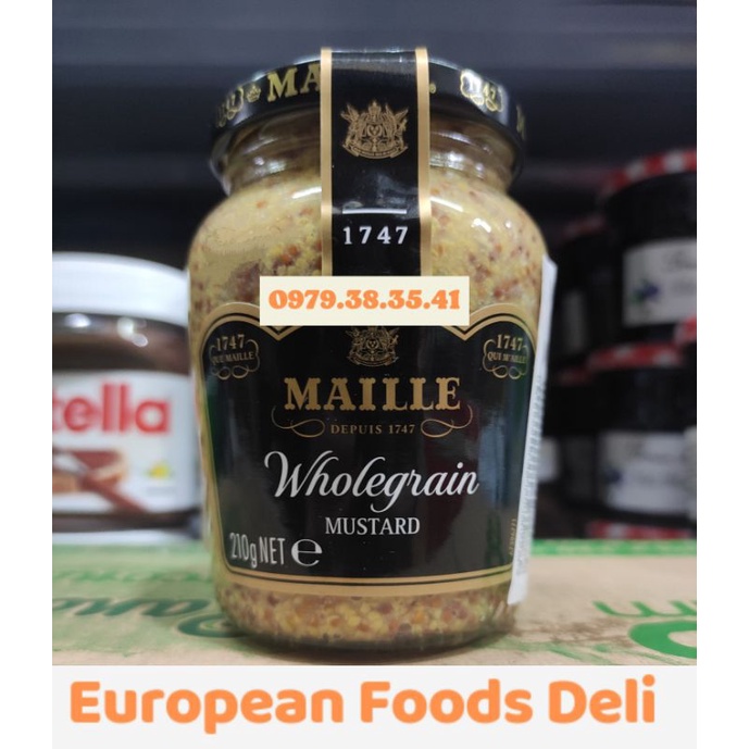 Mù Tạt Dijon Maille Sốt Mù Tạt Pháp Mustard 865Gram