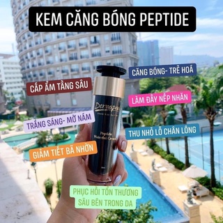 Kem dưỡng ẩm căng bóng sáng da peptide dermapeel+