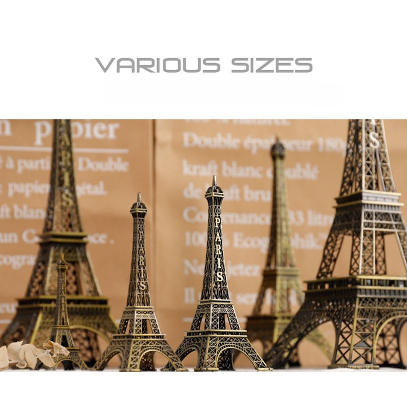 Mô Hình Tháp Eiffel 38cm 48cm Để Bàn Trang Trí