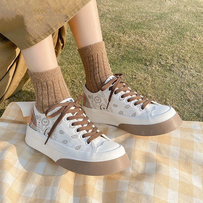 Giày Thể Thao Vải canvas Thời Trang Mới Năm 2021 Cho Nữ