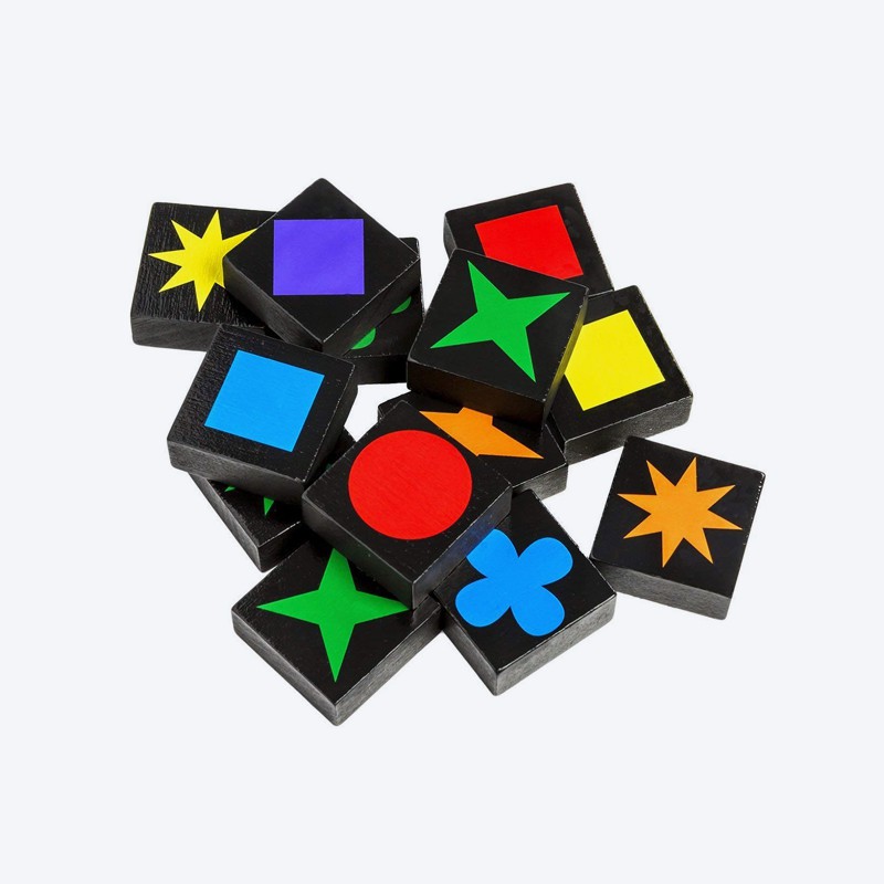 Qwirkle Board Game Đồ chơi bàn cờ gỗ thú vị dành cho trẻ em