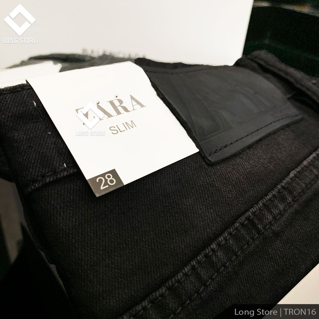 Quần jean nam đen bạc cao cấp ống đứng dáng ôm skinny chất bò co giãn đẹp chuẩn Hàn Quốc có big size Tron16 | BigBuy360 - bigbuy360.vn