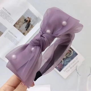 Bờm nơ voan đính ngọc