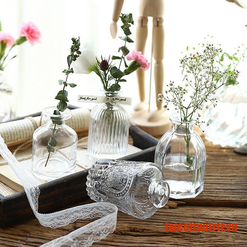 Bình Hoa Trong Suốt Để Bàn Trang Trí Tiệc Cưới Phong Cách Bắc Âu