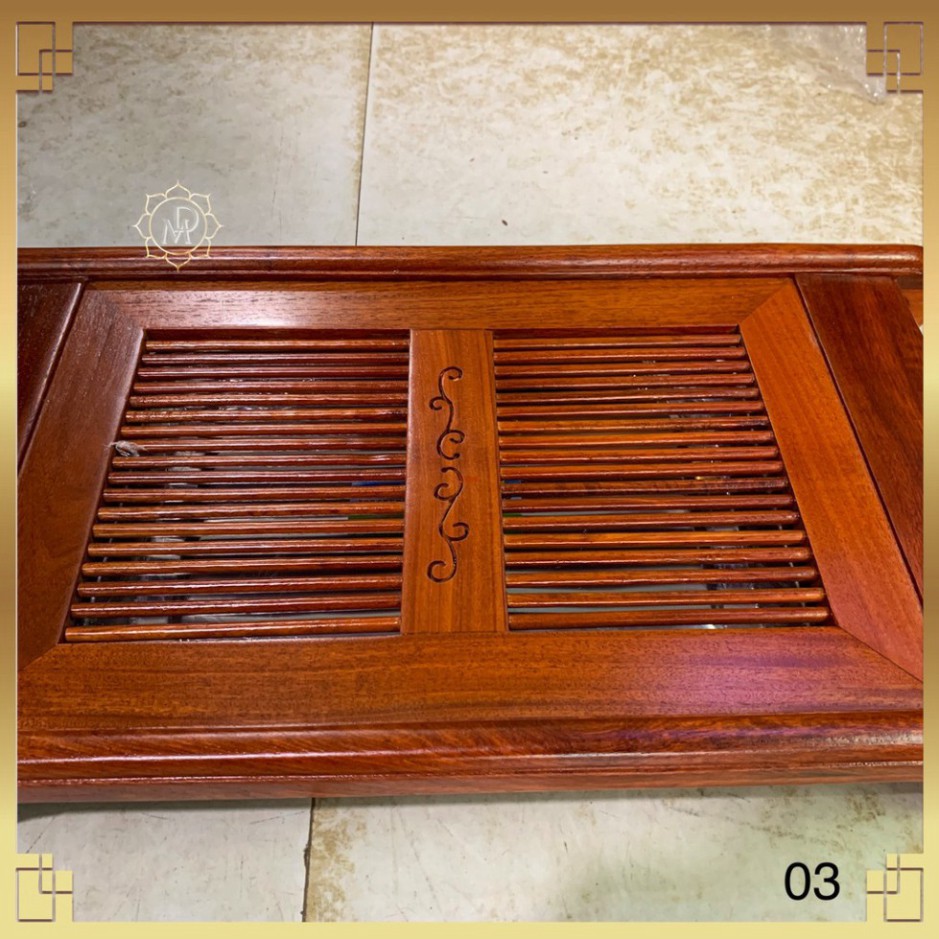 Khay Trà Lan Gỗ Hương-Khay Trà Gỗ Hương Tự Nhiên - ẢNH THẬT HÀNG THẬT