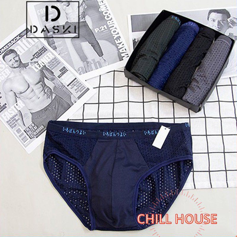 Combo 2 quần sịp chéo Nam thông hơi cao cấp xuất nhật - CHILLHOUSE