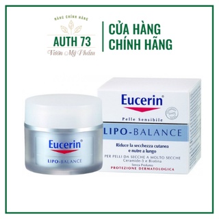Eucerin kem dưỡng ẩm chuyên sâu cho da khô 50ml - lipo balance 50ml