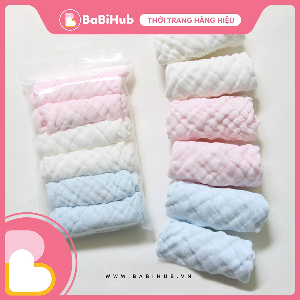 Set 2 Khăn Gạc Cotton Cho Bé