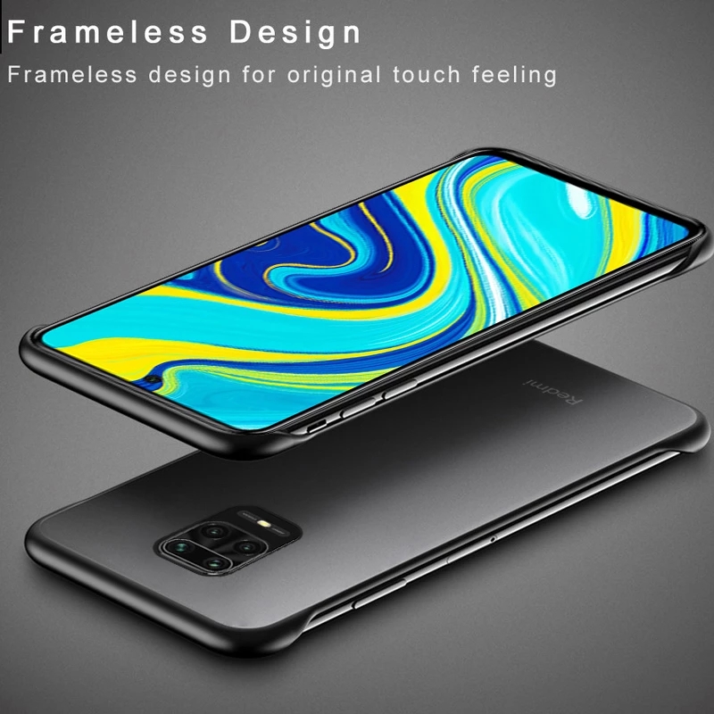 Ốp Lưng Cứng Siêu Mỏng Chống Sốc Có Vòng Đỡ Cho Xiaomi Redmi Note 9s / 9 / 8 / 7 / 6 / K30 Pro