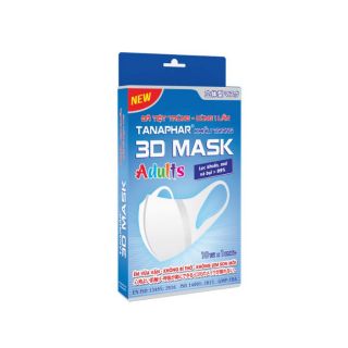 Khẩu trang 3d nl và trẻ em tanaphar 10 cái/hộp