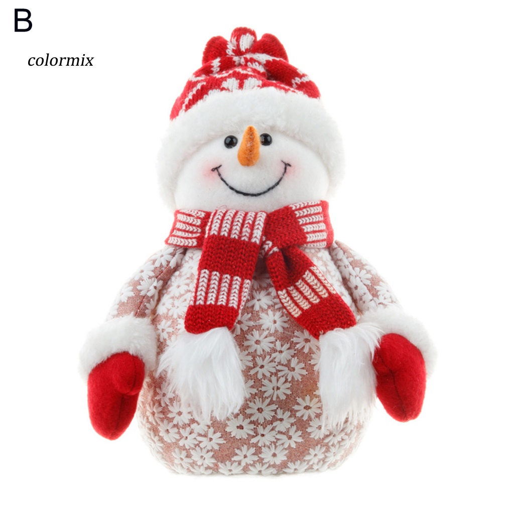 Búp Bê Hình Ông Già Noel / Người Tuyết Màu Sắc Tươi Sáng Trang Trí Giáng Sinh