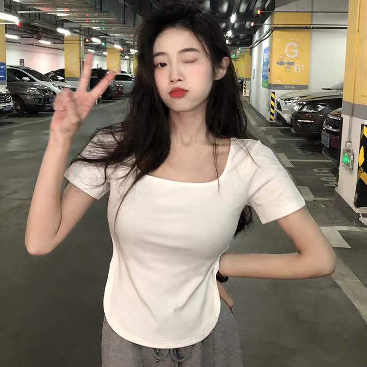 AMOI Áo Thun Tay Ngắn 2022 Thời Trang Hàn Quốc Cho Nữ