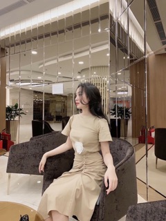 Đầm dự tiệc eo nhún chuổi