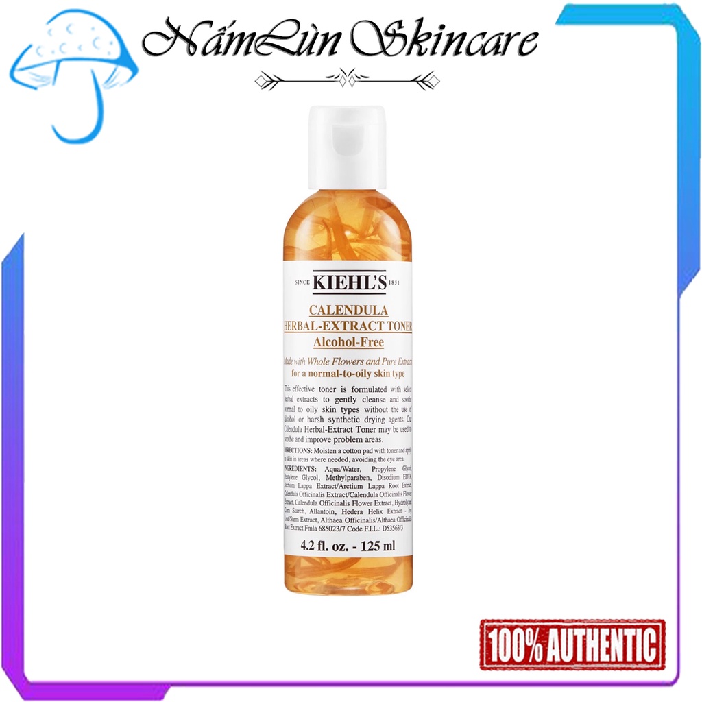 Toner Hoa Cúc Calendula Herbal Extract Alcohol - Free Toner Size 125ml, 250ml, 500ml  Kiehl's Since 1851 Kiehls