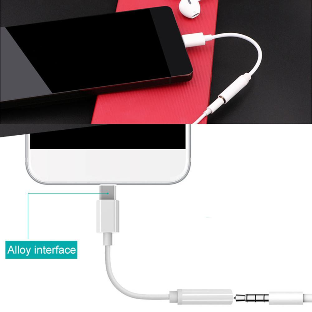 Dây Cáp Chuyển Đổi Âm Thanh Từ Giác Cắm 3.5mm Sang Giác Cắm Type-C Cho Xiaomi Huawei