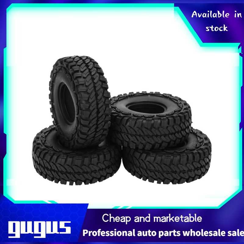 Gugushop RC Car Wheel Tyres Rubber Tires  4pcs 114MM 1.9Inch Fit for SCX10 90046 1/10 Scale Model Crawler Off-road Truck