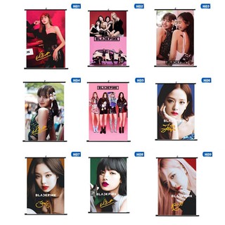Tranh cuộn vải Blackpink tranh treo trang trí hình nhóm nhạc Blackpink