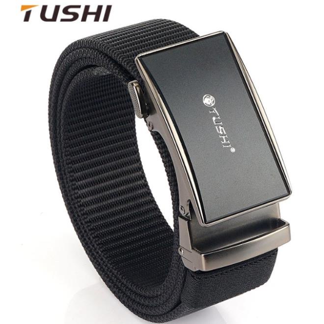 (HÀNG ĐẸP) Dây lưng Nam vải bố_Tushi siêu bền_Khóa cài tự động chắc chắn, tiện lợi, Dây nịt vải dù cao cấp (D68) Đẹp