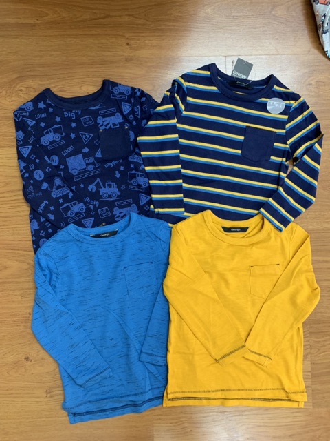 Set 4 áo bé trai george auth size 18-24m form to