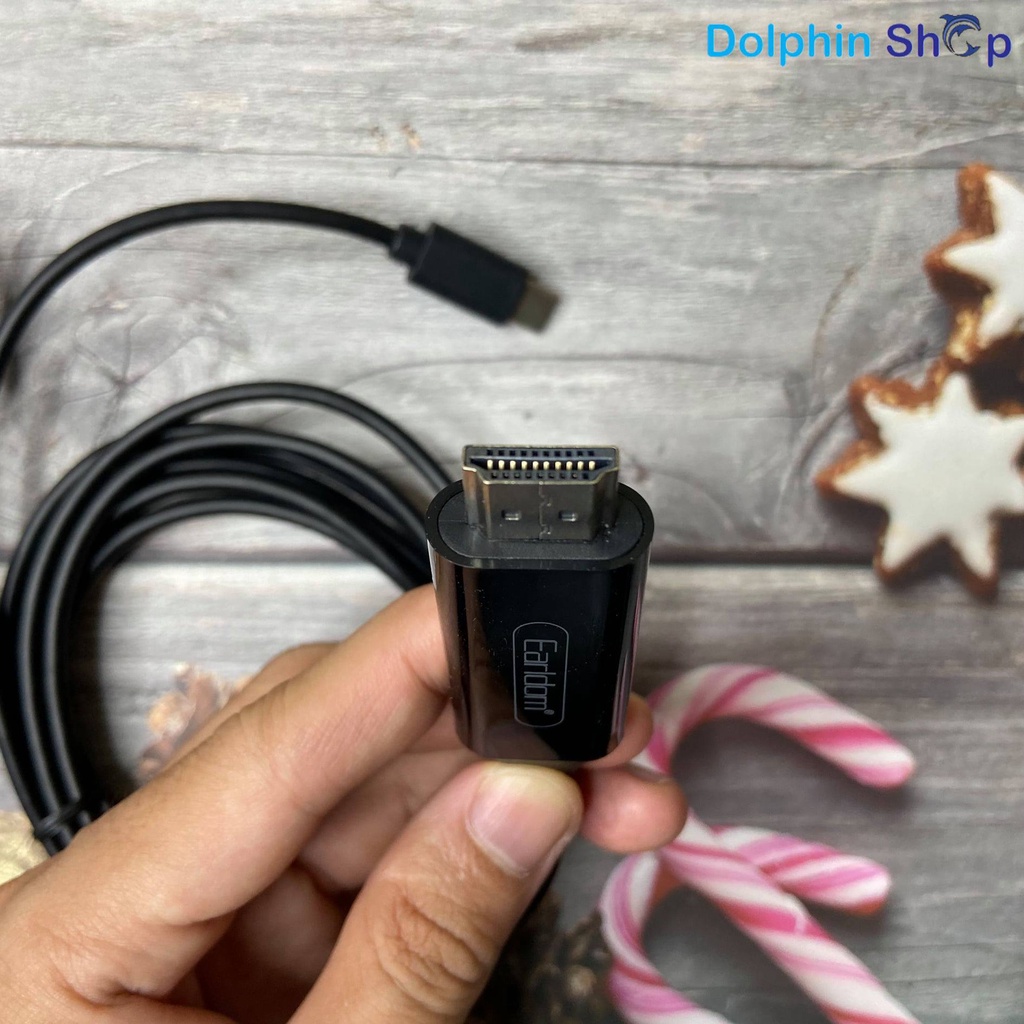 [Mã ELHACE giảm 4% đơn 300K] Cáp HDMI Type C Earldom W12 Hỗ Trợ Độ Phân Giải 4K Siêu Sắc Nét