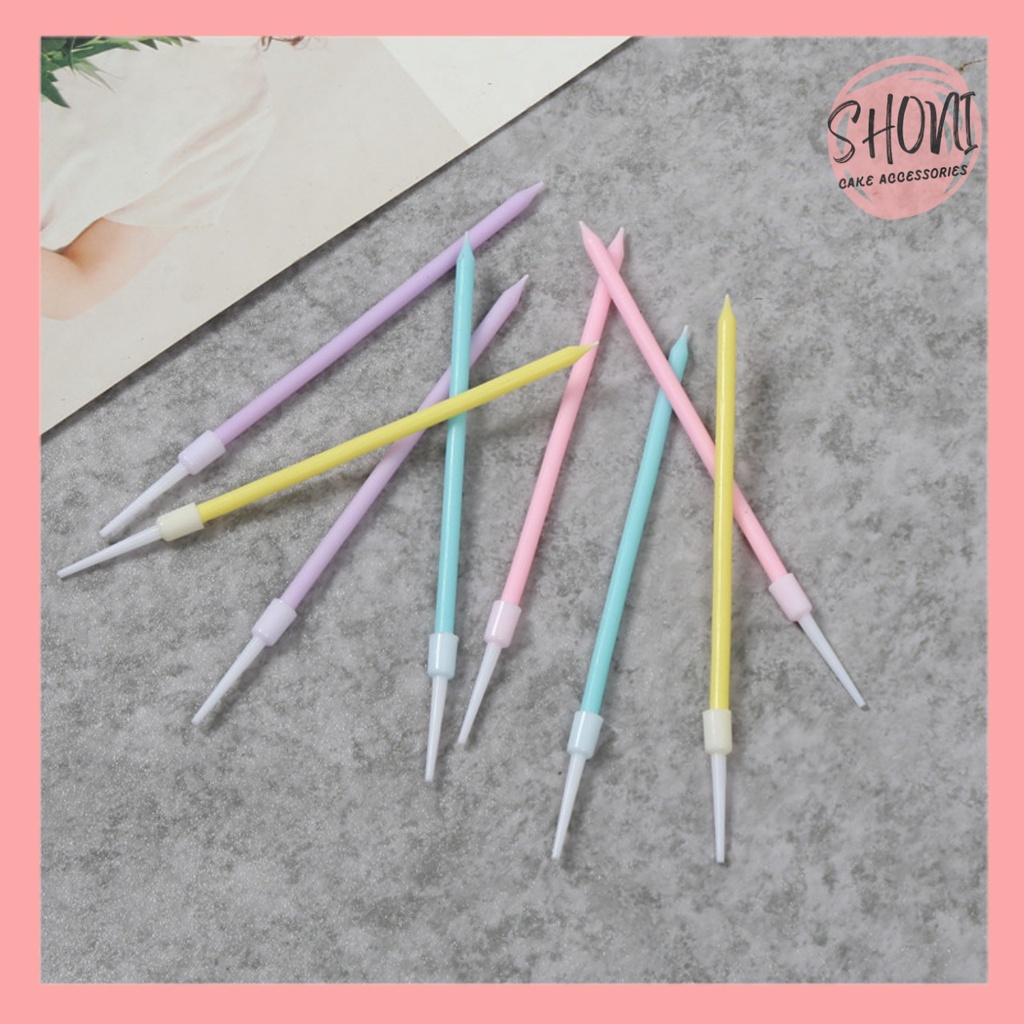 Nến Sinh Nhật Pastel Trang Trí Bánh Kem