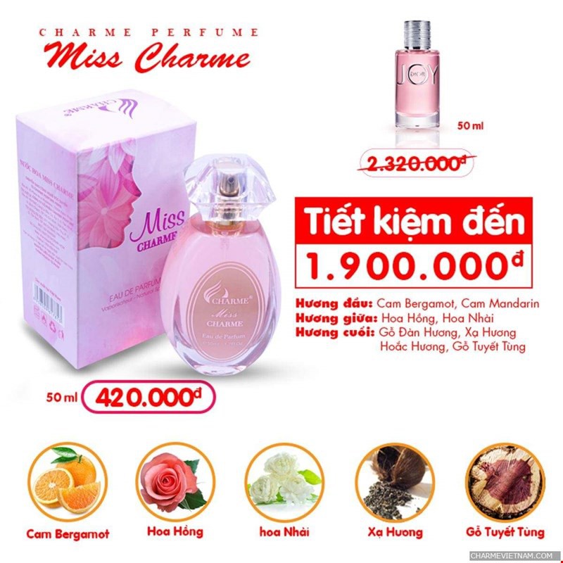 NƯỚC HOA NỮ MISS CHAME 50ML CHÍNH HÃNG