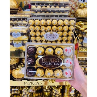 Socola 3 màu Ferrero Collection hộp 15 viên