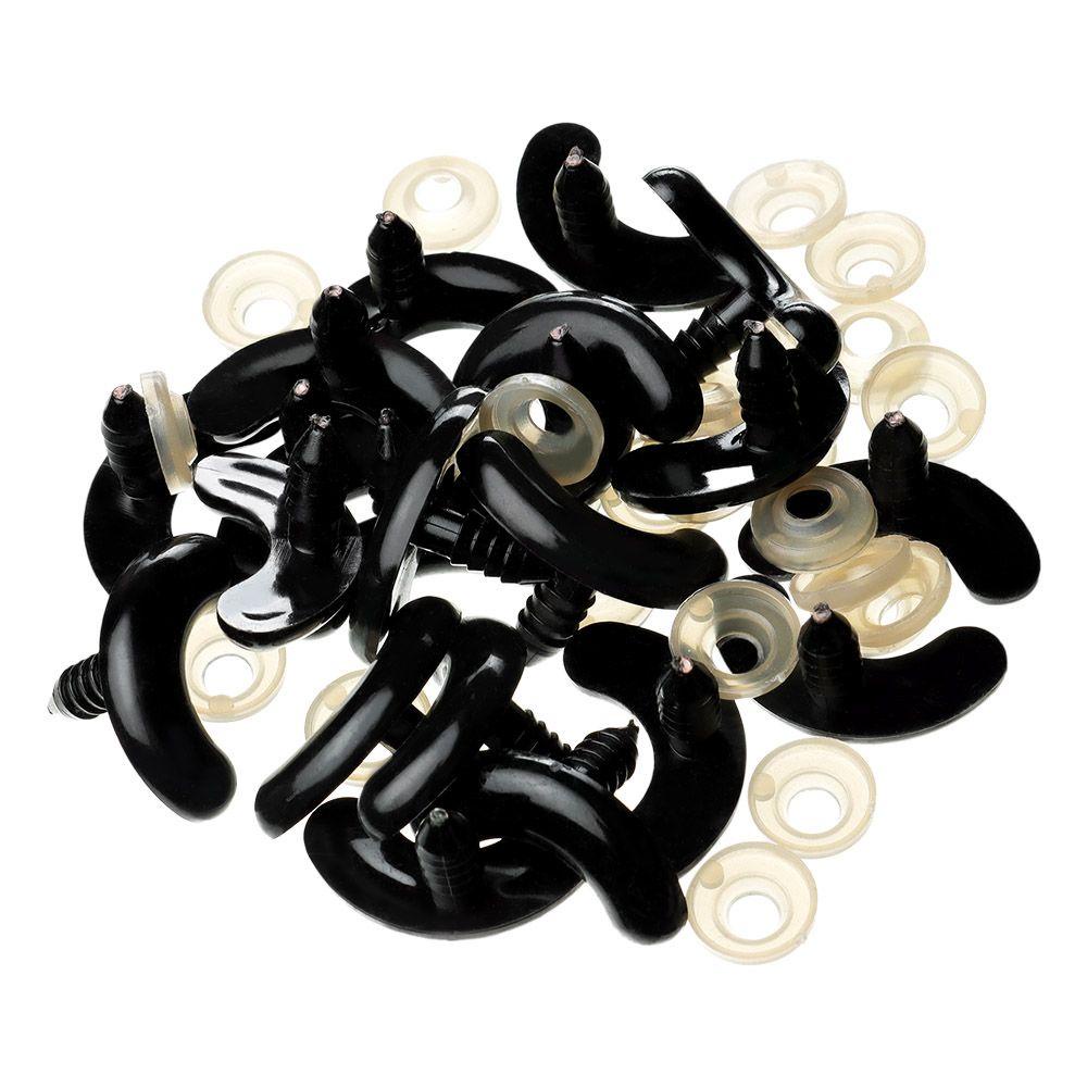 Set 20 / 10 Cặp Mắt Nhựa An Toàn Cho Thú Nhồi Bông / Mắt / Mũi