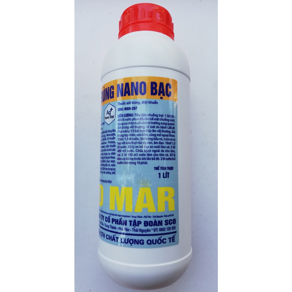 1 lít IOD MAR 16 % SÁT TRÙNG NANO BẠC, DUNG DỊCH SÁT TRÙNG DIỆT KHUẨN