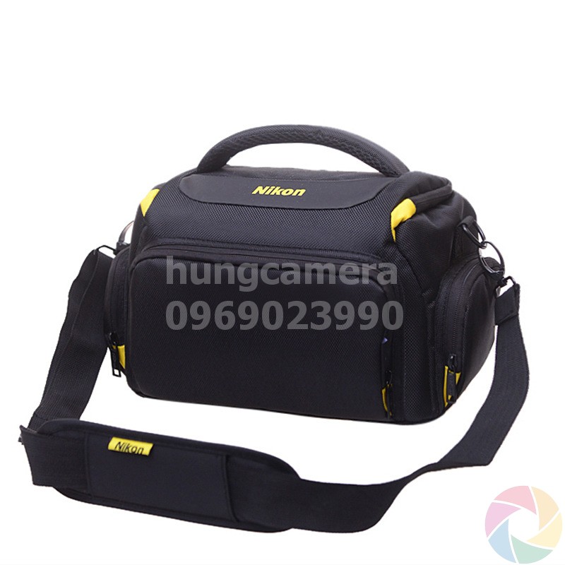 Túi máy ảnh Canon Nikon chống sốc, chống nước, kèm áo mưa (CN2)