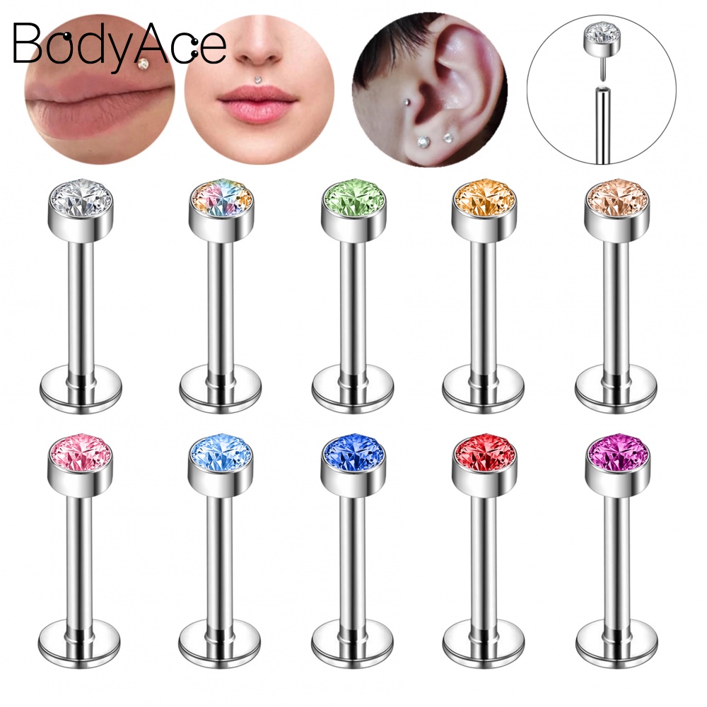 1 Khuyên Xỏ Cơ Thể Chất Liệu Thép Không Gỉ