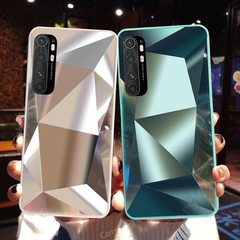 Ốp Lưng Tráng Gương 3d Lấp Lánh Cho Xiaomi Mi Note 10 Lite Mi Note 10 Pro Poco X3 NFC M3