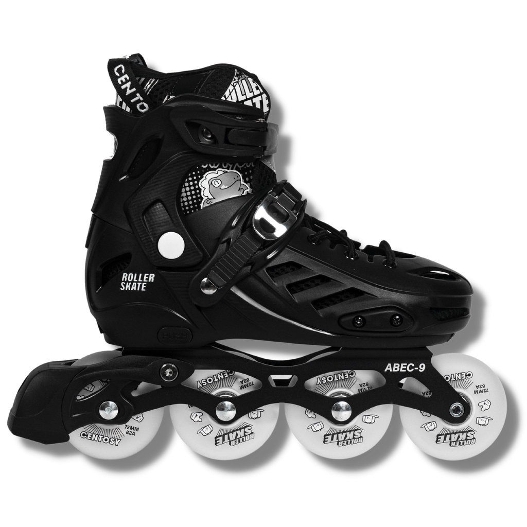 Giày Patin Trẻ Em Cougar-Centosy T-rex Có Bánh Đèn Phát Sáng, Có Khóa Bán Tự Động, Nút Chỉnh Size Dễ Dàng Sử Dụng