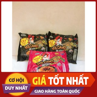Mì Xào Ăn Liền Hàn Quốc Koreno Paldo Volcano Vị Gà và Vị Gà Phô Mai Gói 118G