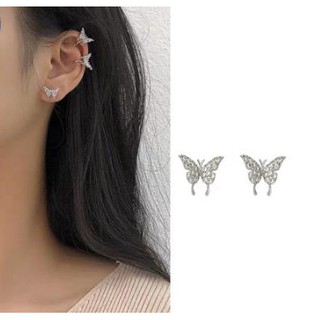 Bông Tai Hình Bướm Đính Đá Sang Trọng