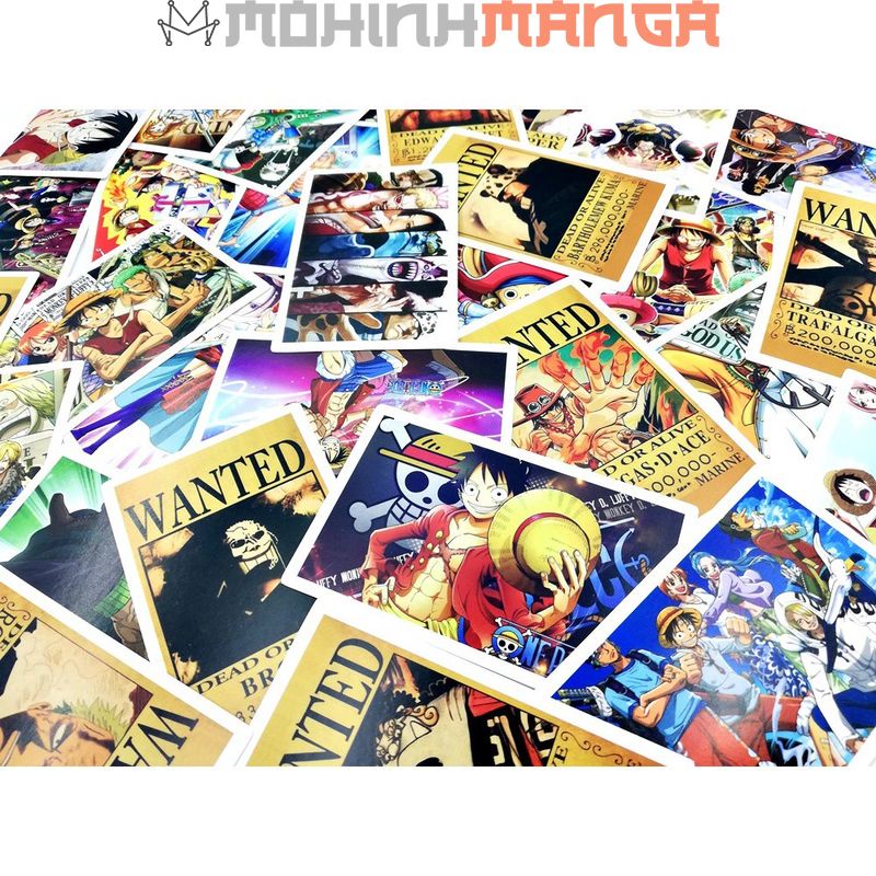 Lomo card hộp 30 thẻ truyện One Piece Đảo hải tặc poster card Luffy Boa Nami Tứ hoàng Zoro Nico Robin Kaido Shanks Sanji