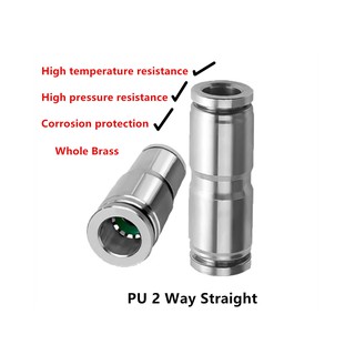 Pu Đầu Nối Ống Bơm Khí Nén Cao Áp Bằng Đồng Thau 4 6 8 10 12 14 16 mm