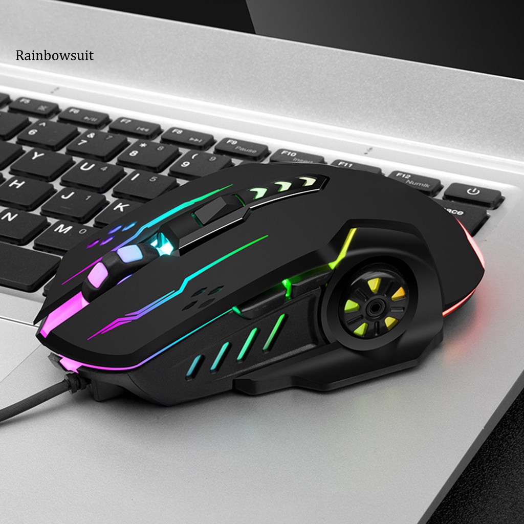 Chuột Máy Tính Có Dây 6 Nút Bấm Và Đèn Led Dpi