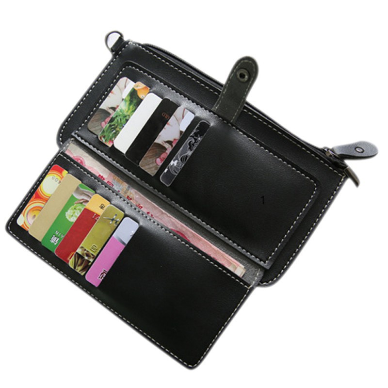 Ví tiền da PU dáng dài thời trang và thanh lịch cho nữ | BigBuy360 - bigbuy360.vn