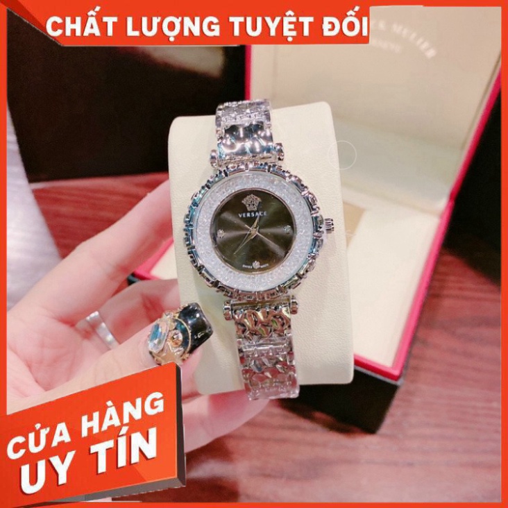Đồng hồ nữ đeo tay đẹp VERSACE cao cấp chống nước thời trang dây thép không gỉ bảo hành 12 tháng FreeShip -DHN12 - Hàng
