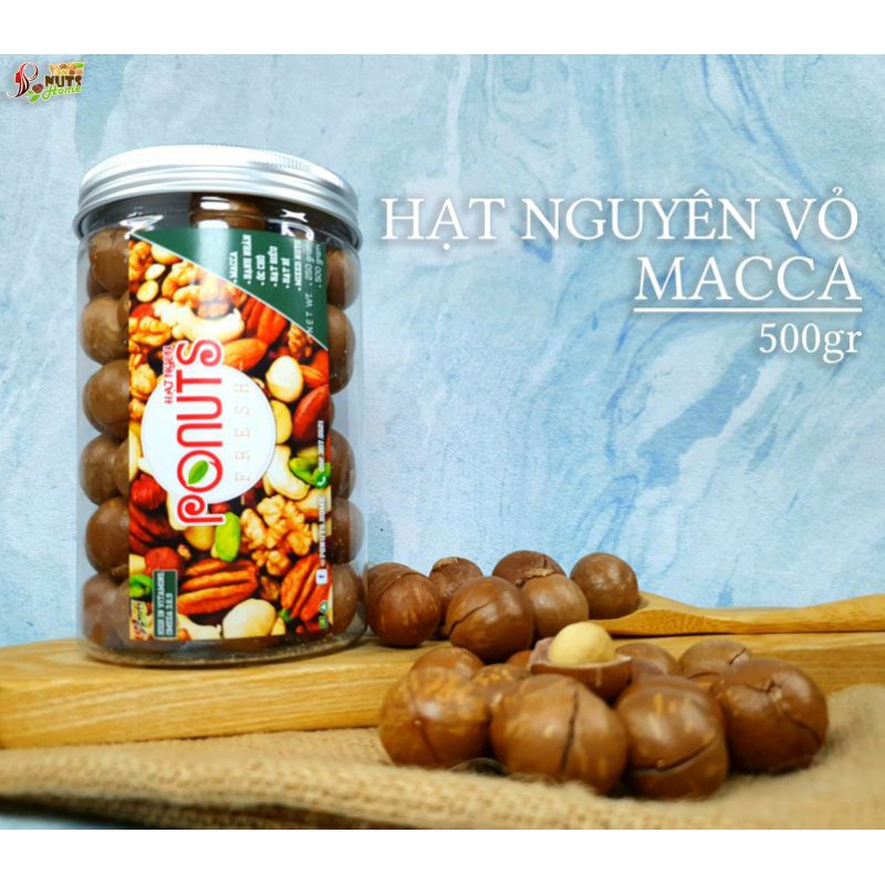 HẠT DINH DƯỠNG PO NUTS MACCA ÚC NGUYÊN VỎ (LOẠI I) 500gr và 250gr