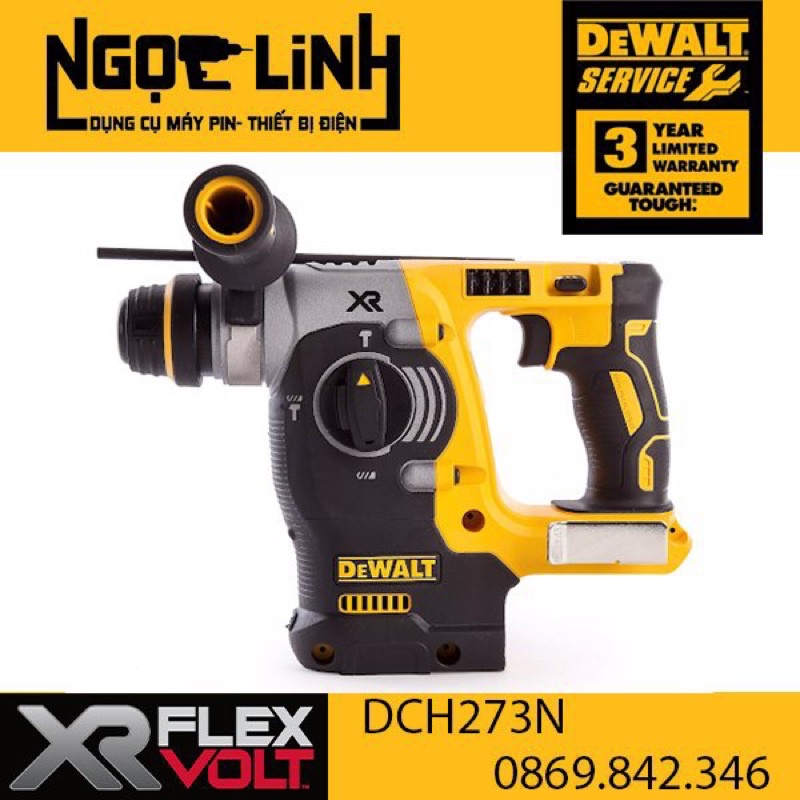 Body khoan bê tông pin Dewalt DCH273N