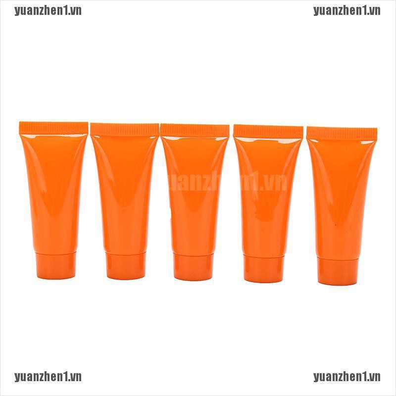 [YUANZHEN1] Bộ 5 Ống Nhựa Rỗng Mềm 5ml Đựng Mỹ Phẩm