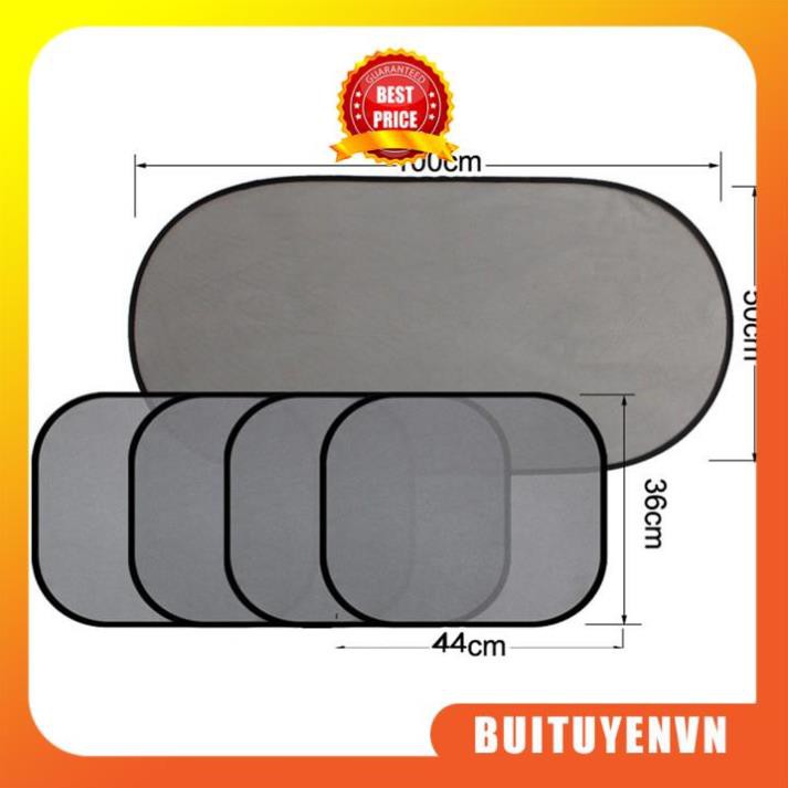Bộ 5 tấm chắn nắng kính cửa sổ xe ô tô, xe hơi, xe con chống tia UV