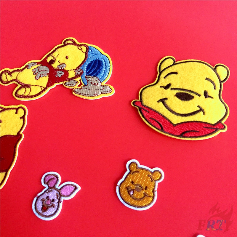 Miếng dán khâu vá hình chú gấu pooh xinh xắn