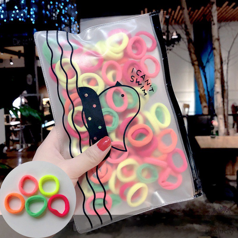 Dây thun cột tóc nhiều màu cho bé gái