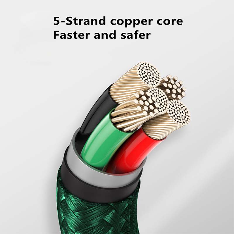 Dây cáp sạc truyền dữ liệu TWITCH Usb Type-C 3 trong 1 100W 6A 1.2m