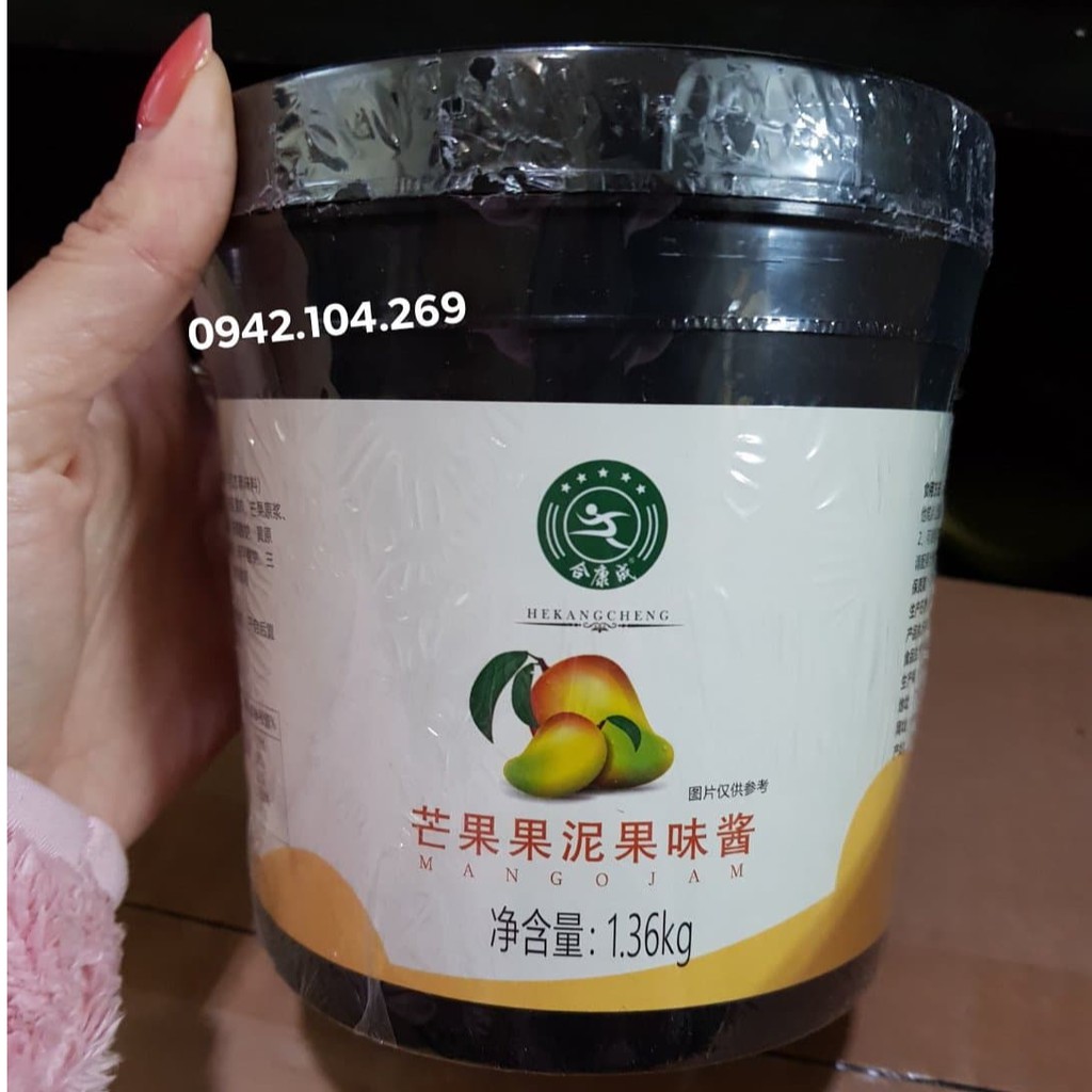 Mứt Sauce/ Sốt Xoài NGƯỜI XANH CHẠY hộp 1,36kg CHUẨN CỰC NGON