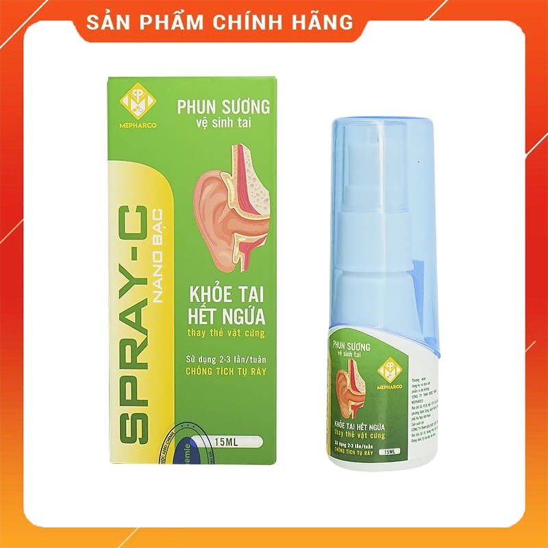 XỊT TAN RÁY TAI SPRAY-C  LÀM SẠCH RÁY TAI CHO TRẺ EM, NGƯỜI LỚN
