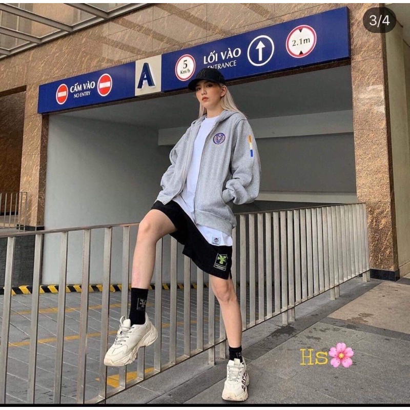 Áo nỉ mũ chữ Y bông lúa HS6